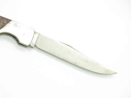 Vintage Kassnar 1970s Seki Japan 4" Wood Handle Folding Pocket Knife