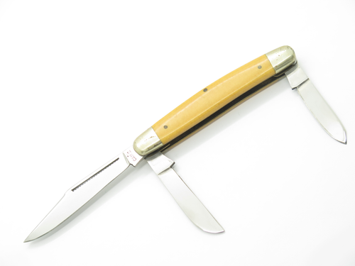 Vintage 1970s Cam III Imai Seki Japan 3.87" Stockman Folding Pocket Knife