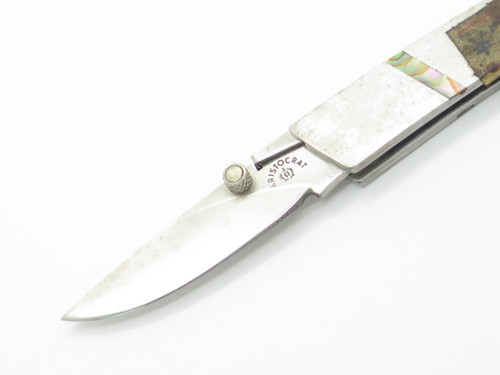 Vtg Aristocrat Majestic Seki Japan 2.5" AUS8 Folding Leverlock Pocket Knife