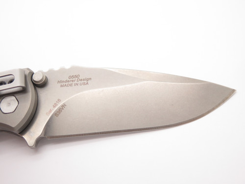 ZT Zero Tolerance 0550 Hinderer S35VN G10 Titanium Framelock Folding Knife