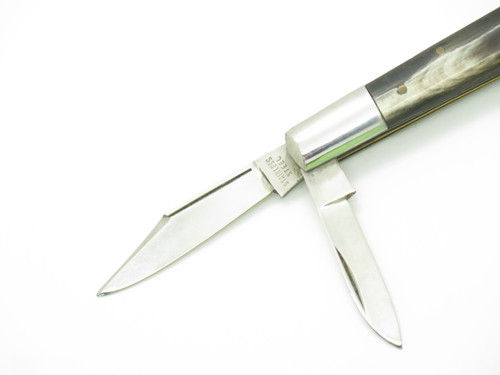 Vintage 1960s Seki Japan 2.62" Buffalo Horn Handle Folding Pocket Jack Knife