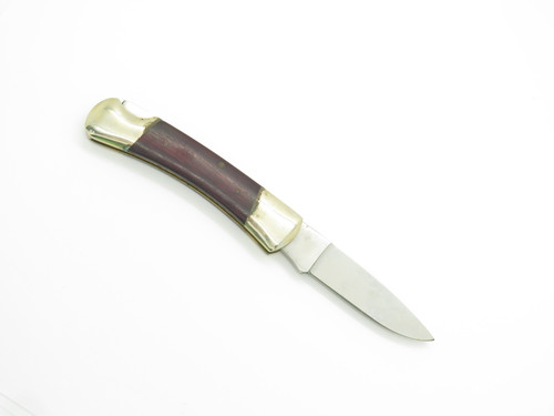 Vtg '80s Whitby Silver Sabre Seki Japan 3.87" Wood Lockback Folding Pocket Knife