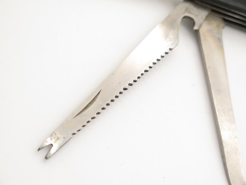 Vintage 1950s Seki Japan Folding Fishing Knife 3 Blade Gaff Clip Saw Blades