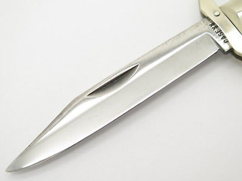 Vtg 1965-9 Case XX 6111 1/2 Bone Cheetah Swing Guard Folding Pocket Knife