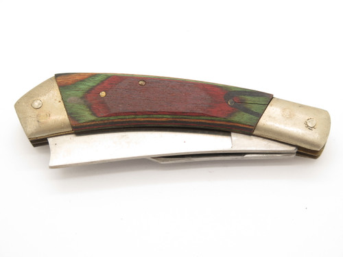 Vintage '80s Frost Seizo Imai Seki Japan Folding 4.0" Wood Trapper Knife