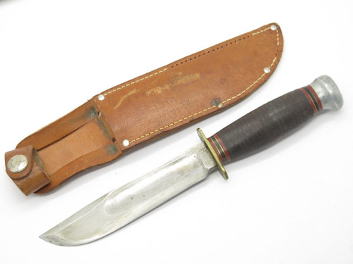 Vtg Marbles Gladstone MI USA No 45 Ideal Hunting Knife Fixed Blade 5.5"