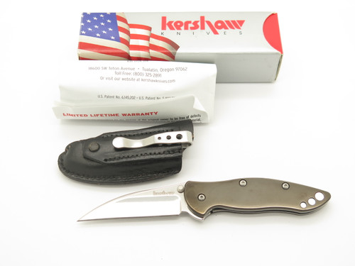 2005 Kershaw Ken Onion Centofante 1615 Linerlock Folding pocket Knife & Sheath