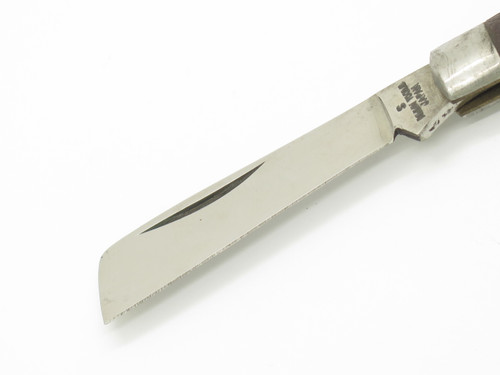 Vintage 1981 Klein Tools Seki Japan Brown Handle 3.25" Folding Pocket Knife