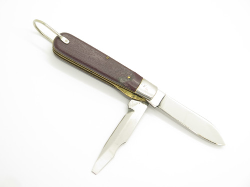 Vintage c. 1980 Herbrand DM102 Seki Japan 3.62" Electrician Folding Pocket Knife