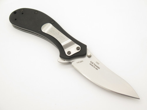 2009 Kershaw 1665 Packrat Ken Onion Black G10 Folding Linerlock Pocket Knife