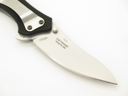 2009 Kershaw 1665 Packrat Ken Onion Black G10 Folding Linerlock Pocket Knife