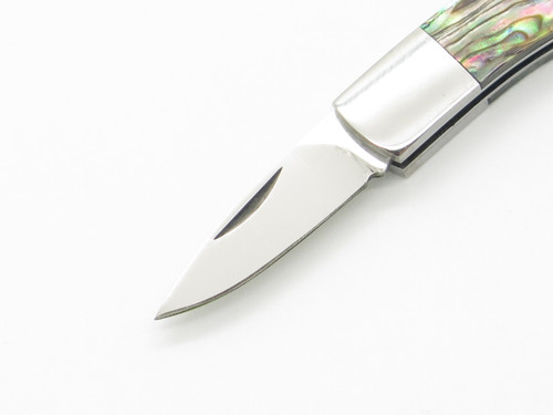 Inagaki Seki Japan Miniature Mini Small 1.12" Paua Sheall Folding Slipjoint Knife