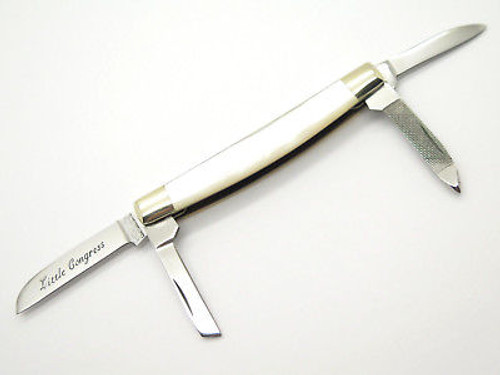 Vtg Parker Seki Japan Small Congress Whittler Pearl Folding Pocket Knife