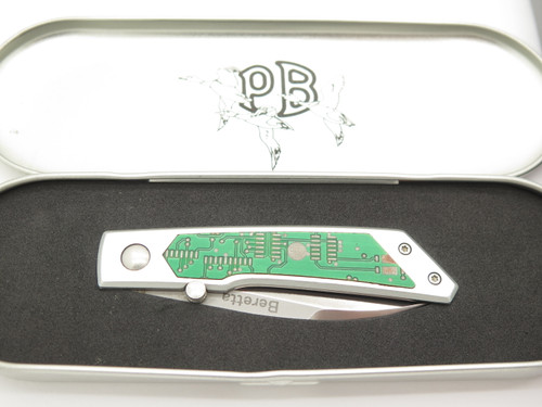 Vtg Beretta Electric Circuit Board Seki Japan Wharncliffe Folding Pocket Knife