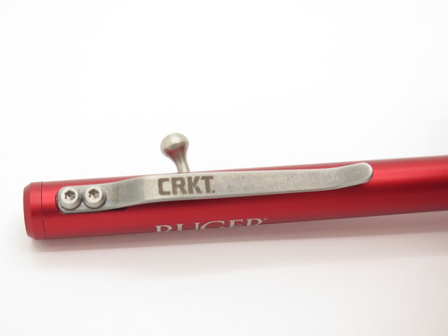 CRKT Ruger Bolt Action Tactical Pencil 5.5" Red Aluminum Body