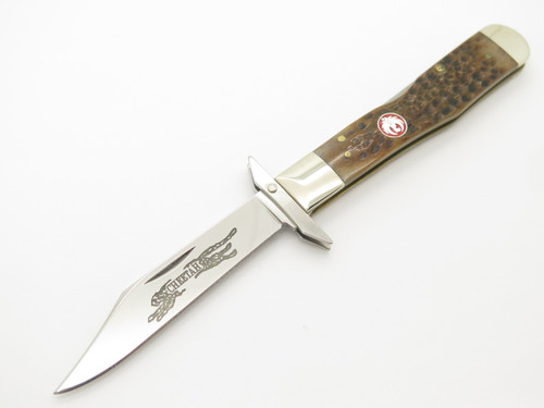 2003 Case XX Ruger 6111 1/2 Jigged Bone Cheetah Swing Guard Folding Pocket Knife