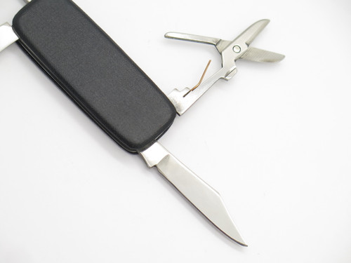 Vintage AAS Rostfrei 1970s Seki Japan 2.75" Stainless Black Folding Pocket Knife