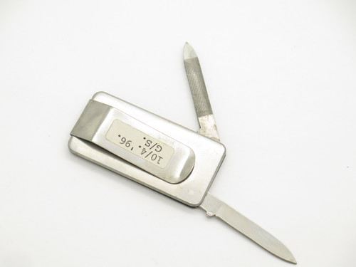 Vintage 1990s G/S. Seki Japan 2.12" Folding Money Clip Pocket Knife