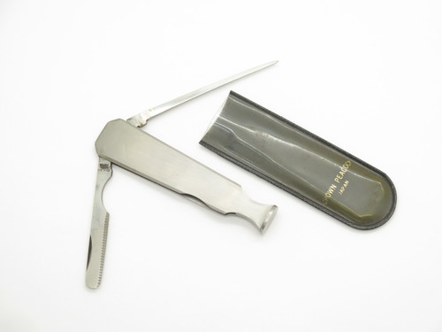 Vtg '70s P-590/A Seki Japan Stainless Steel 3.12" Pipe Tool Folding Pocket Knife