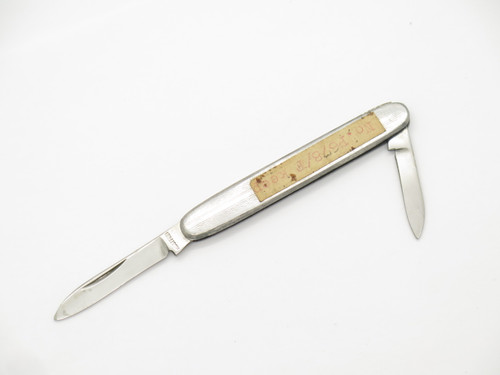 Vintage 1970s P-678/F Rostfrei Seki Japan 2.75" Stainless Folding Pocket Knife