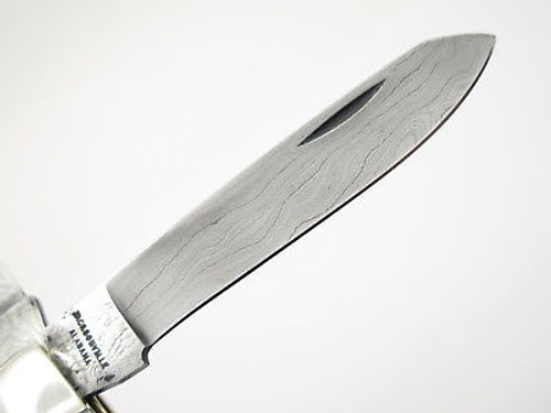 Vtg Parker Edwards Jacksonville Damascus Stag Trapper Folding Pocket Knife