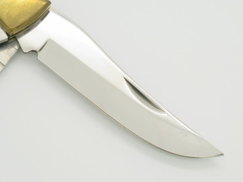 Vintage Browning 503 Cabelas Seki Japan 4.5" Wood Lockback Folding Hunter Knife