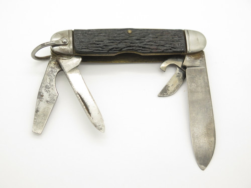 Vintage 1940s-50s Camillus New York 3.7" Multi Tool Folding Pocket Camp Knife