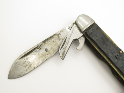 Vintage 1940s-50s Camillus New York Multi Tool Folding 3.7" Pocket Camp Knife