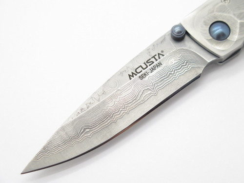 Mcusta Seki Japan Tsuchi MC-34D Damascus Gentleman Folding Pocket Knife No Clip