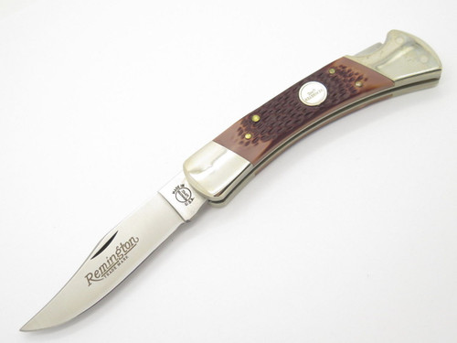 c. 1994 Remington UMC USA R-9 Outdoorsman Folding Hunter Lockback Knife