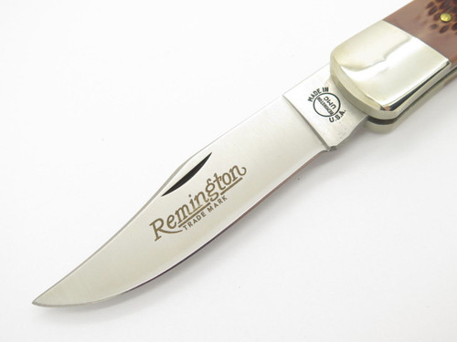 c. 1994 Remington UMC USA R-9 Outdoorsman Folding Hunter Lockback Knife