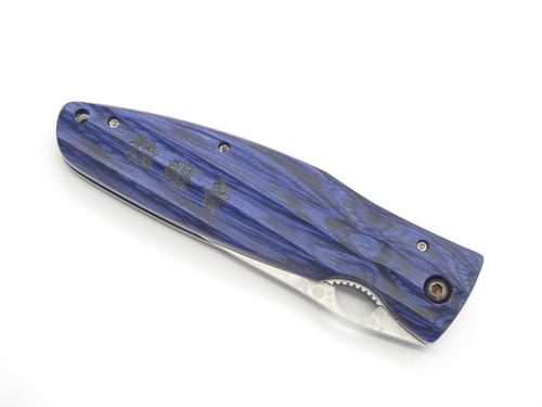 Mcusta Seki Japan MC-186G Masamune Blue & SPG2 San Mai Folding Knife No Clip