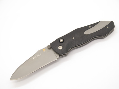 CRKT Anubis 1120 Elishewitz 4.62" Black Handle Folding Pocket Knife