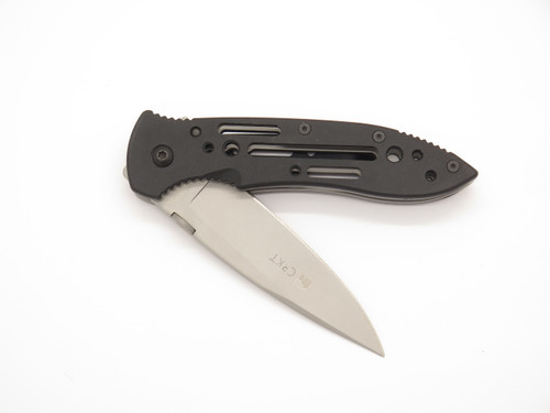 CRKT 6753 Crawford Point Guard 4.75" Black Linerlock Folding Pocket Knife