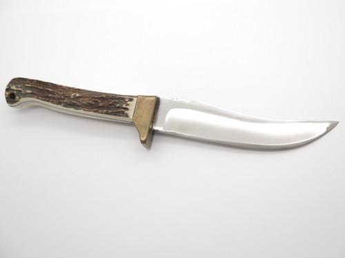 Custom McLeod Handmade Stag Handle Fixed 5" Blade Hunting Knife