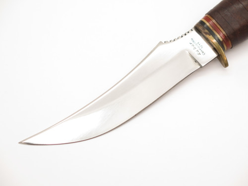 Vtg Ka-bar Cleveland OH 1233 Fukuta Seki Japan Fixed Skinner Blade Hunting Knife