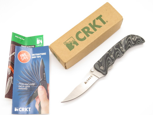 CRKT 7450 Gallagher Rave Assisted 3.62" Micarta Folding Linerlock Pocket Knife