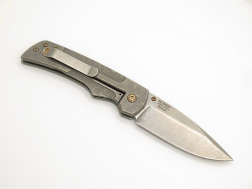 Boker Gulo Steven Kelly Solingen Germany Titanium Framelock Folding Pocket Knife