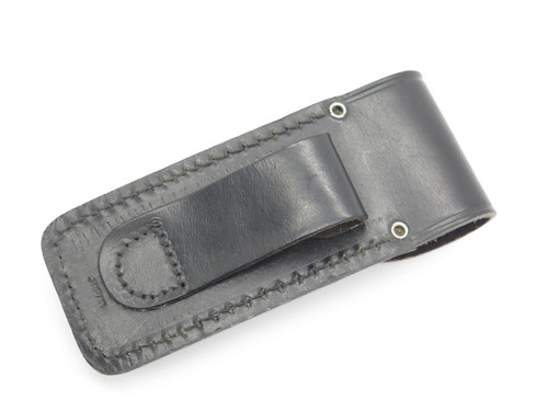 Vintage Tasco Japan Black Leather 5" Folding Hunter Folding Hunter Knife Sheath
