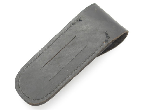 Vintage Japan Folding Hunter Black Leather 5.37" Folding Hunter Knife Sheath