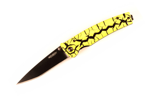 Mcusta MC-4BC-D24 Seki Japan Limited Katana Yellow/Black Tanto Pocket Knife