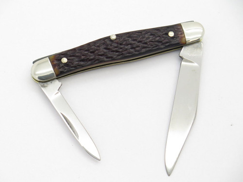 Vtg 1970s Boker USA Tree Brand 3588 2 Blade Pen Folding Pocket Knife