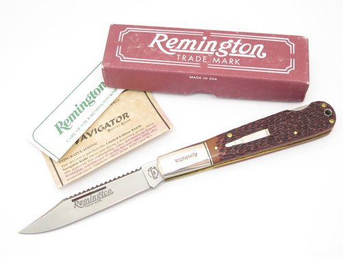 2000 Remington R1630 Navigator USA Bullet Delrin Lockback Folding Pocket Knife