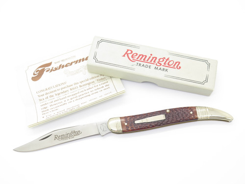 1987 Remington R1613 Fisherman Bullet USA Toothpick Delrin Folding Pocket Knife