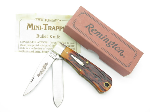 Vintage 1991 Remington R1178 Mini Trapper USA 440 Delrin Folding Pocket Knife