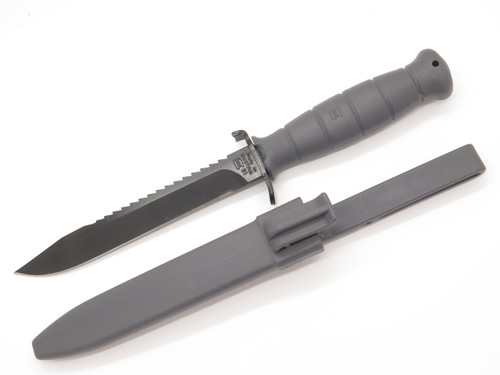 Glock 81 Austria Gray 11.87" Army Field Fixed Blade Survival Knife & Scabbard