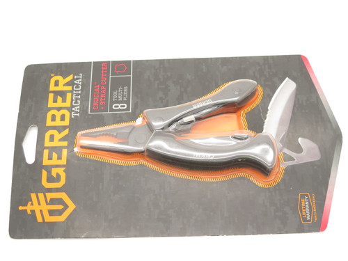 Gerber Crucial 3.5" Black Multi Tool Pliers Folding Pocket Knife