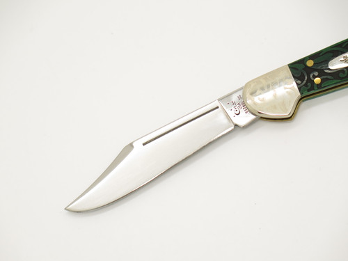 Case XX 61749L 18542 USA Engraved Green Bone Copperlock Folding Pocket Knife