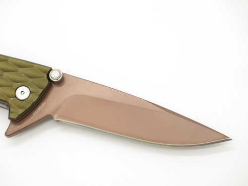 Gerber 1910617A One-Flip Green Bronze 4.5" Linerlock Folding Pocket Knife