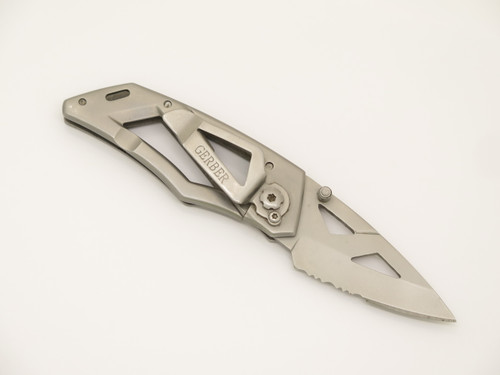 Gerber Stainless Steel Small 3.12" Framelock Folding Pocket Knife